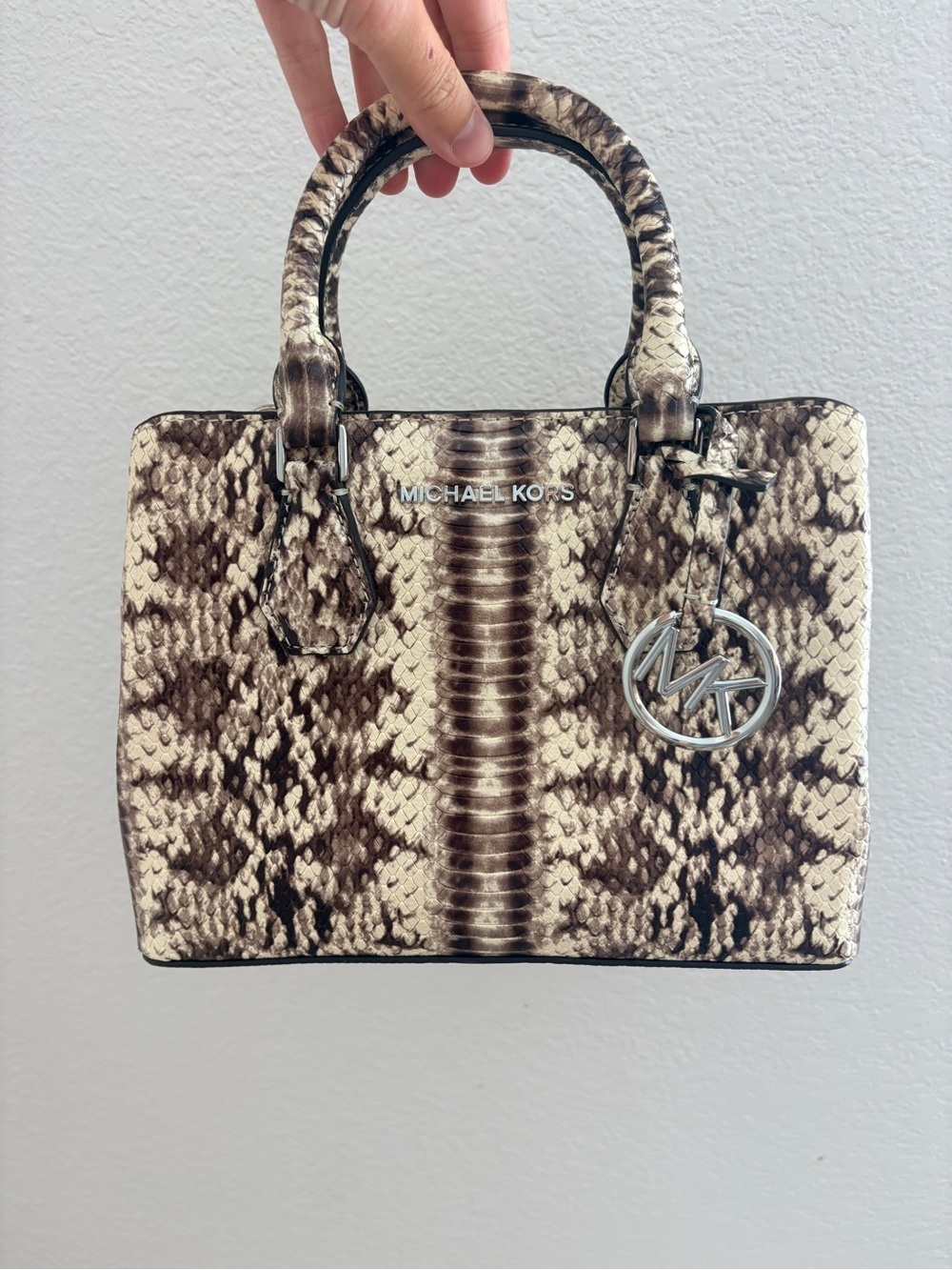 Michael Kors Camille Python Snake Small Handbag - Picture 10 of 10